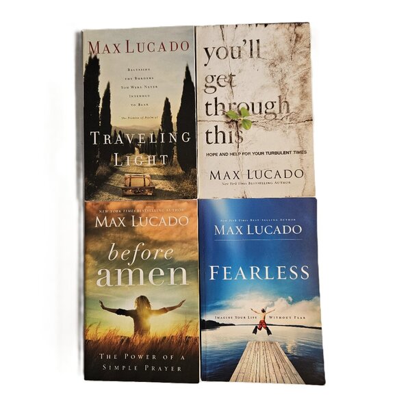 Max Lucado 4 Book Set Paperback Christian Inspirational, Prayer. Meditation - Picture 1 of 7
